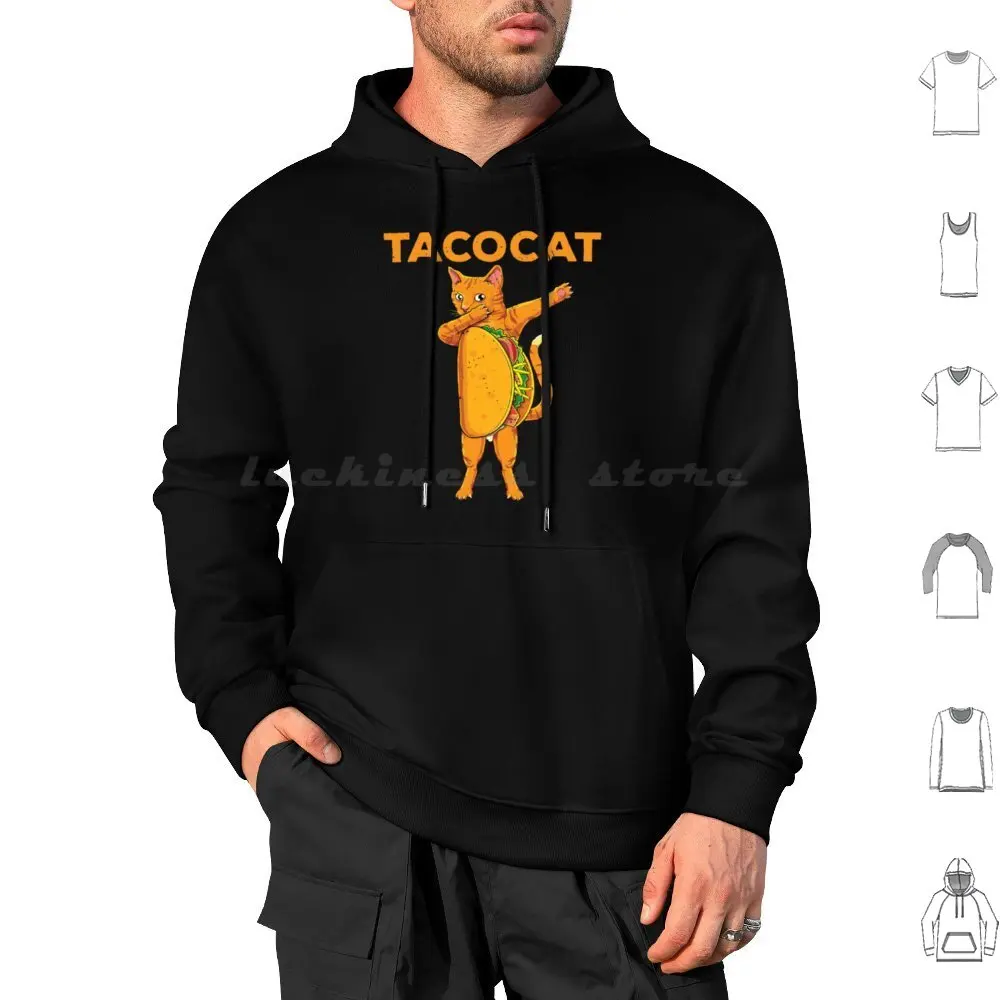 Забавная футболка Dabbing Tacocat-Taco &amp Cat Pet Lover Dab Классическая Толстовка с капюшоном