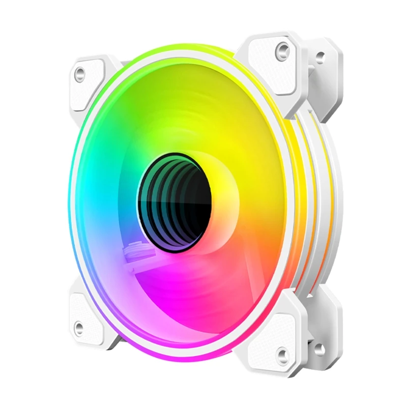 

PWM 4 Pin RGB 120mm PC for CASE Fan Quiet 12cm Cooling Fan Silent Computer CPU Cooler Fan SYNC ARGB Fans 5V for Dc Adjus