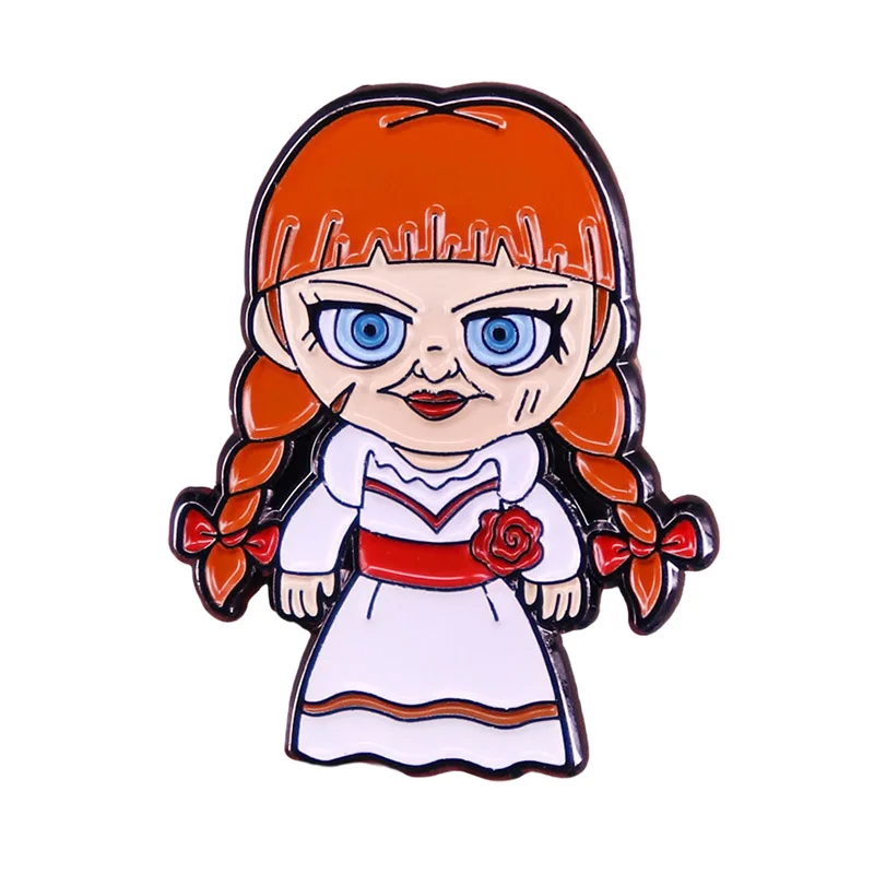 

Chucky and Tiffany Child Play Enamel Brooch Pin Brooches Lapel Pins Badge Denim Jacket Jewelry Accessories Fashion Gifts