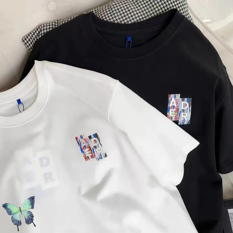 

Embroidery Colorful Letter Men Women Oversize ADER ERROR T-shirt