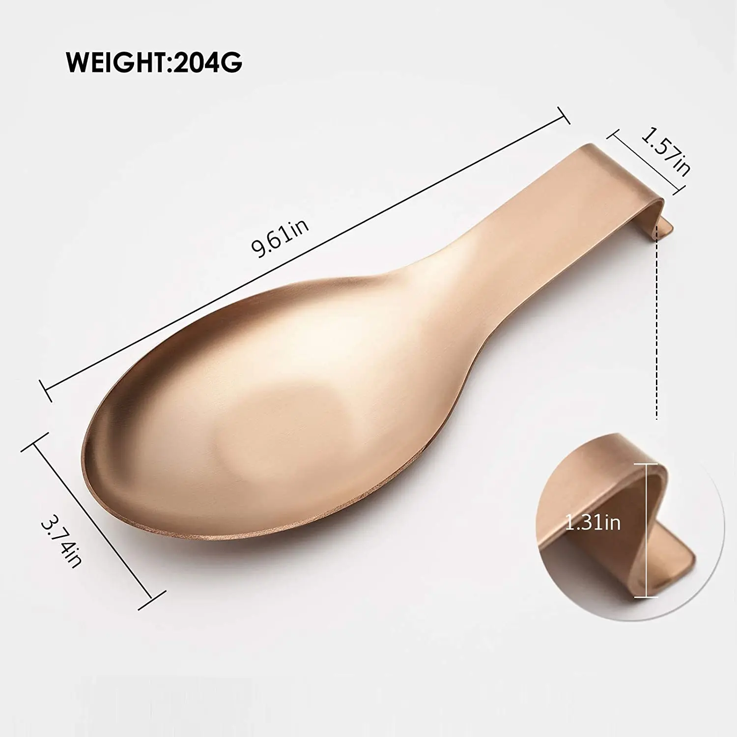 Подставка для ложки кухонная утварь стойкая к ржавчине розовое золото 2 шт. | Дом и