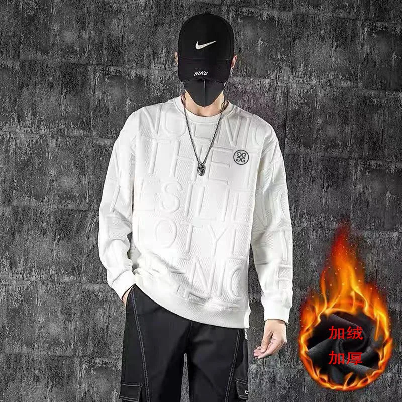 

2023 Korea Men's Winter Golf Wear Keep Malbon Golf Long-sleeved Shirt Horse Golf Wear Men Golf T-shirt Golf Hoodie Clothing