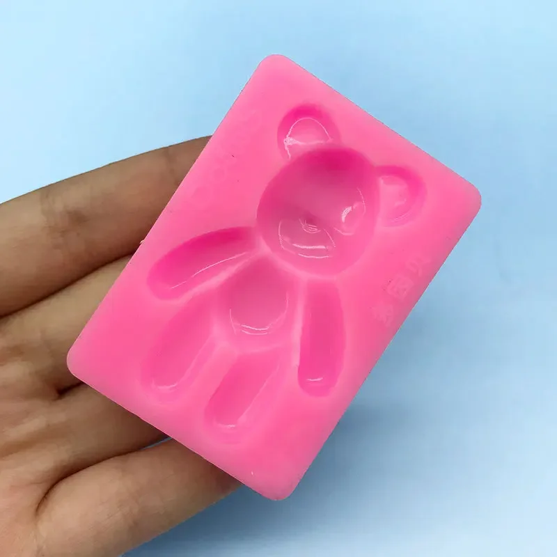 Силиконовая форма в виде симпатичного мультяшного медведя украшение для