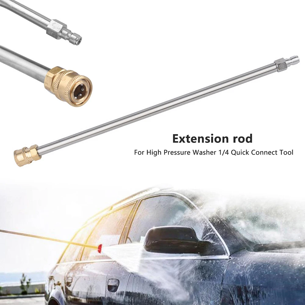 

Rod Extension Wand Spray Gun Washers Wear Resistance 000 PSI 1/4in Quick Connect 16 Inch Lance 1pc Anti Corrosion