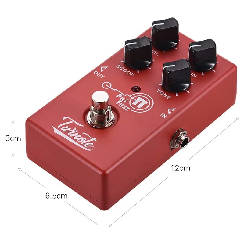 Twinote Pπ FUZZ Аналоговый современный гитарный эффект-педальный процессор Полностью металлический корпус Аксессуары включены.