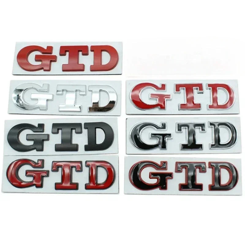 Фото Наклейка-эмблема 3D Metal GTD для заднего багажника автомобиля, передняя решетка радиатора, для VW Polo Golf 4 5 6 7 GTD MK4 MK5 MK6 MK7, 2026 года, горячая новинка №3