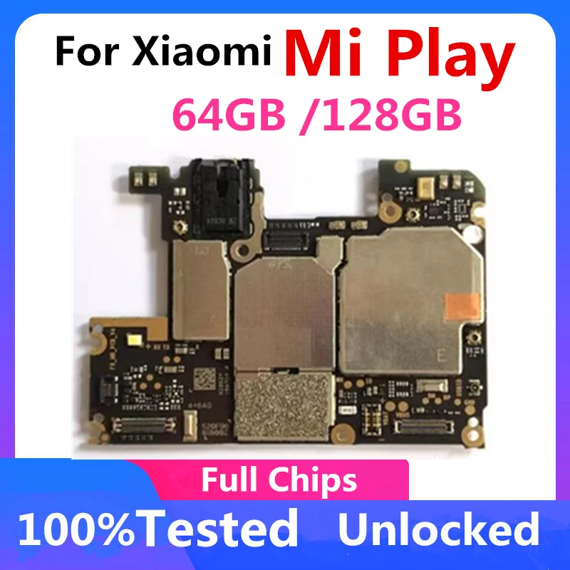 Материнская плата для Xiaomi Play Mi 4 Гб 6 ГБ ОЗУ 64 128 ПЗУ оригинальная разблокированная