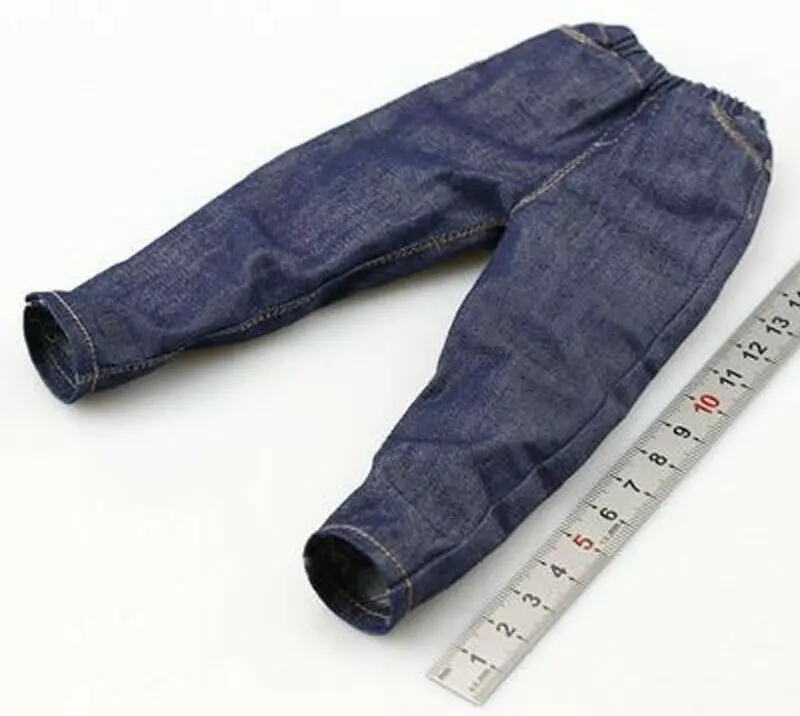 

C6-2 Dark color Hip hop 1/6 Scale Trendy Soldier Denim Jeans for 12" male Doll