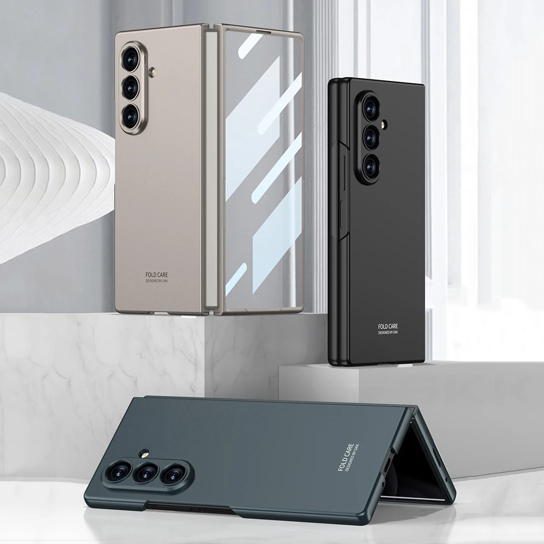 Фото Ультратонкий матовый чехол с защитой от царапин для Samsung Galaxy Z Fold 8, внешняя стеклянная пластиковая накладка для экрана, чехол для Galaxy Z Fold 7 №5