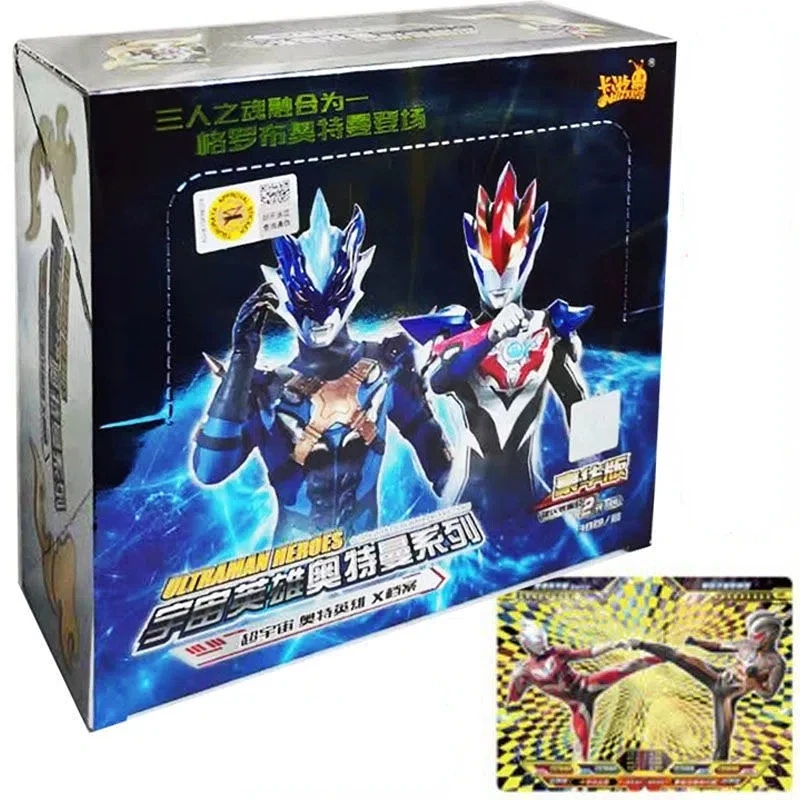 

KAYOU Original Movie Ultraman Collection Cards Deluxe 15 Playing Anime Character Ultraman Flash Cards Game Children Toys Gifts