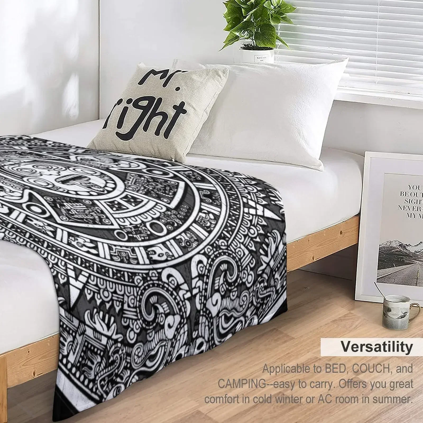 Ацтекский календарь плед для дивана среда очень большой спальный мешок одеяла