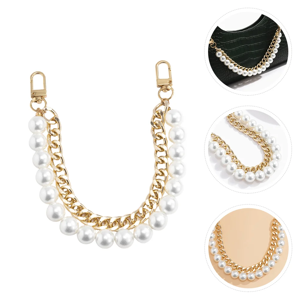 

Handbag Purse Bag Chain Faux Pearls Chain Replacement Bag Chain Bag Accessory