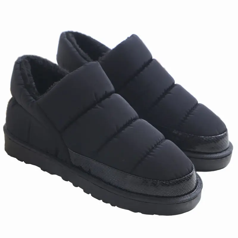 Women Shoes Brand Boots Winter Fashion Plush Ankle Boots Flat with Waterproof Warm Fur Snow Boots Platform Casual Booties Woman