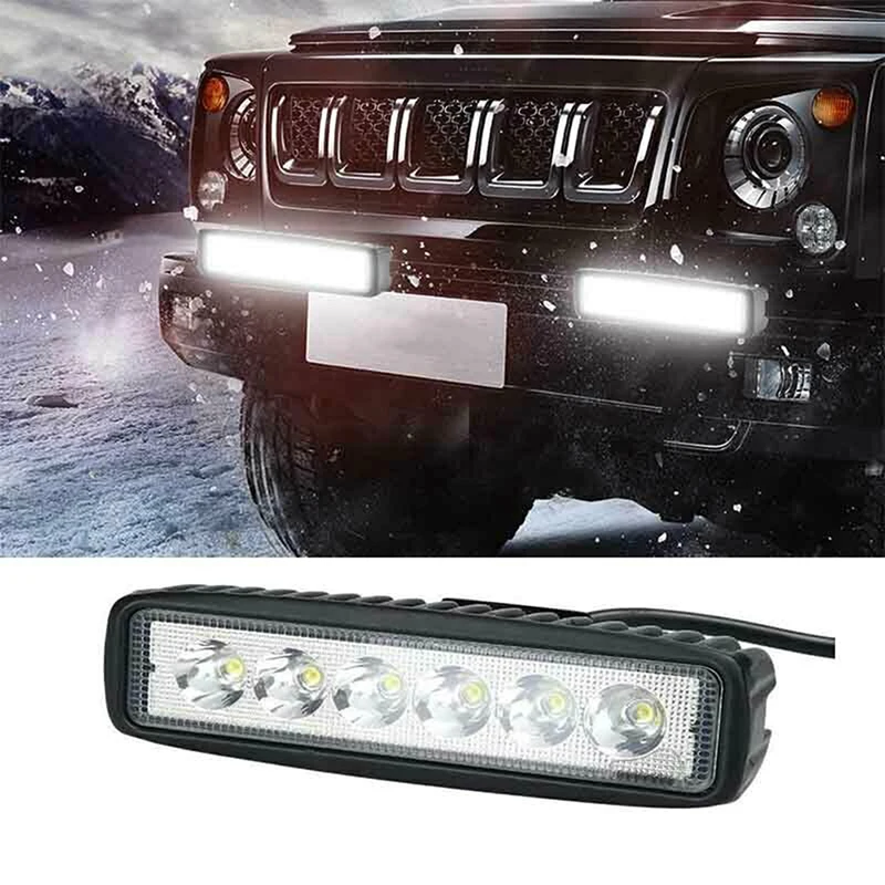 

1 шт. 18 Вт DRL Светодиодный прожектор рабочий свет 6000k светодиодный рабочий свет s 4WD UTE SUV Truck