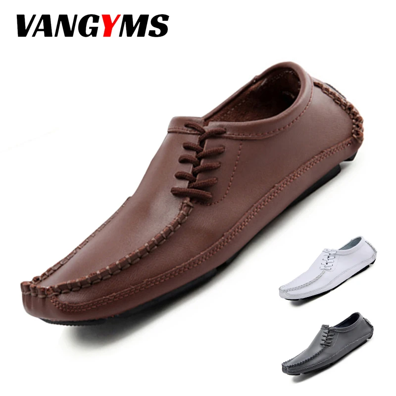 

Men's Leather Shoes 2022 New Fashion Brand Casual Leather Shoes Skórzane Buty Na Co Dzień Non-slip Black Men's Casual Shoes
