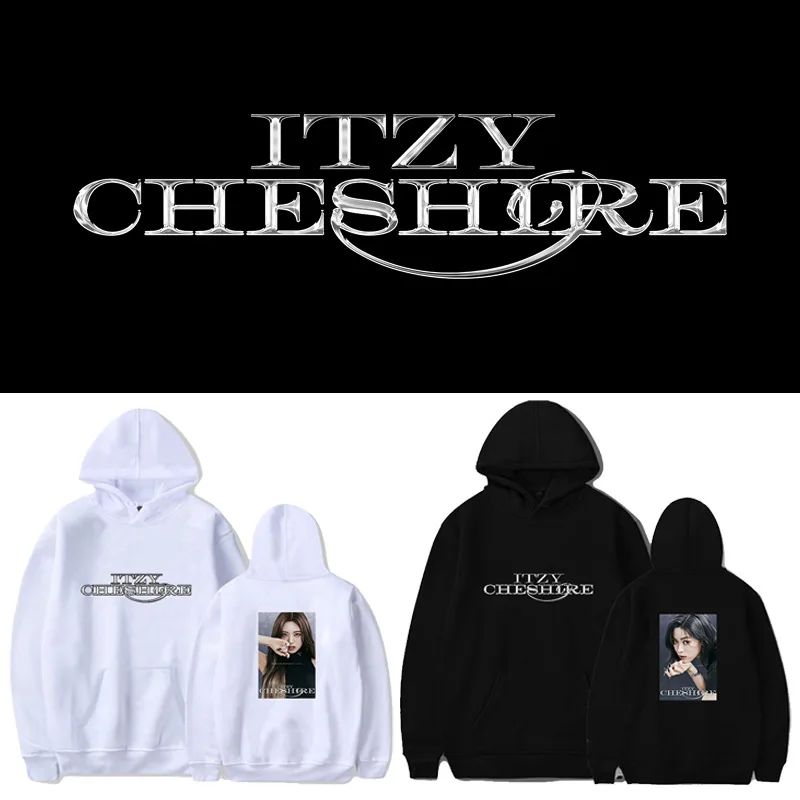 

Толстовка ITZY, толстовка с капюшоном ITZY с изображением Чеширского альбома