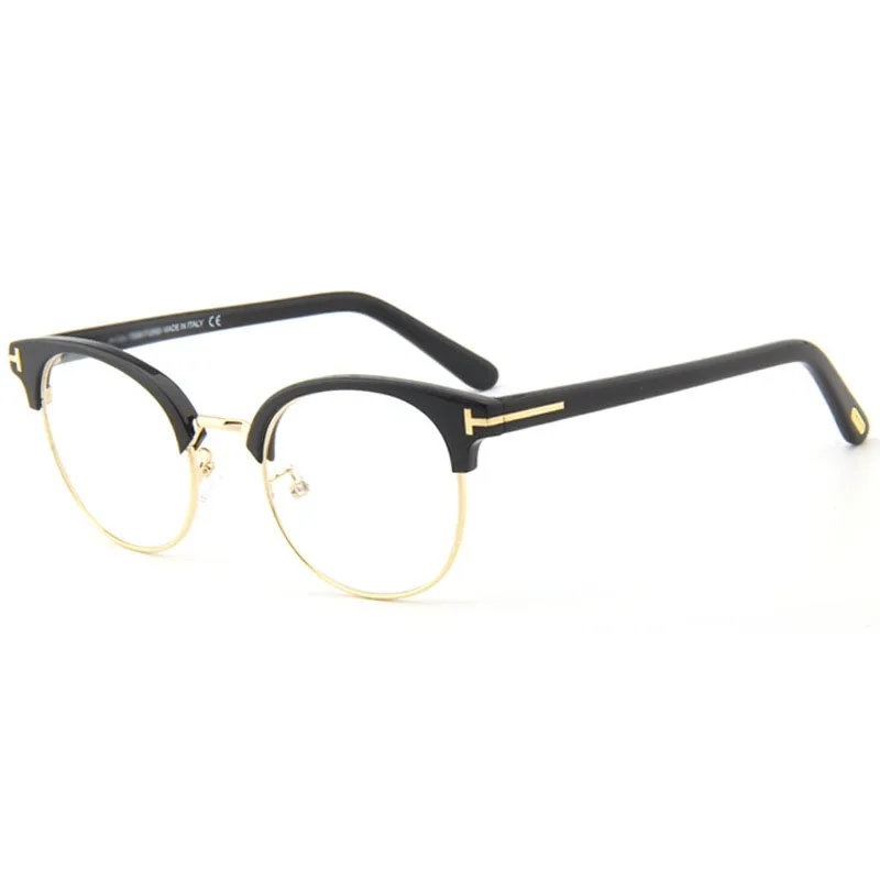 

NEW Korea Style Half Frame Acetate Brand Eyewear New Myopia Reading Glasses Frame Women Men Prescription Eyeglass Frame TF5448