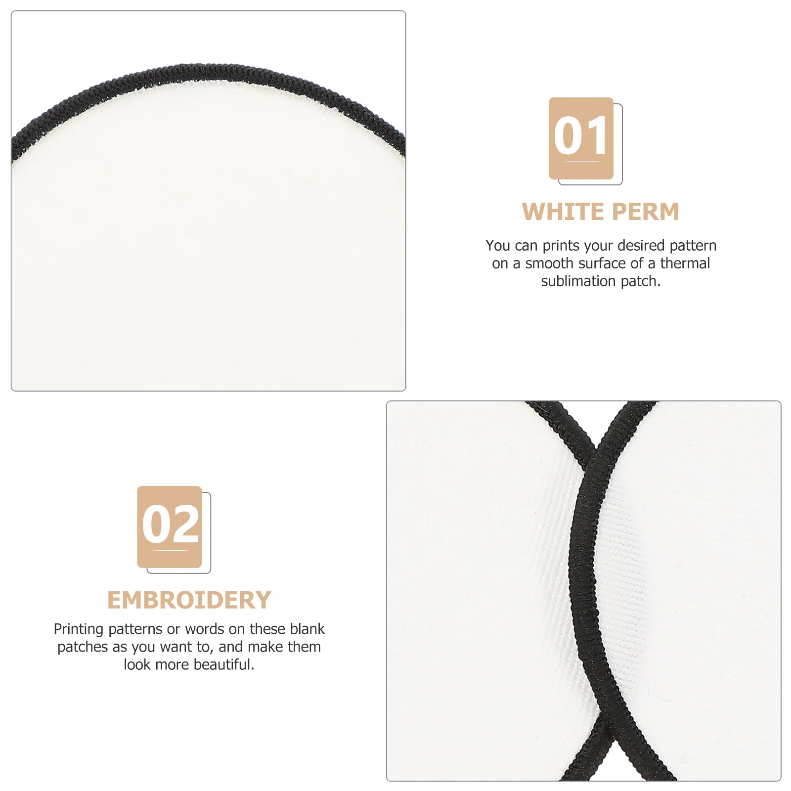 Наклейки с аппликациями круглые ремонтные нашивки из нетканого материала