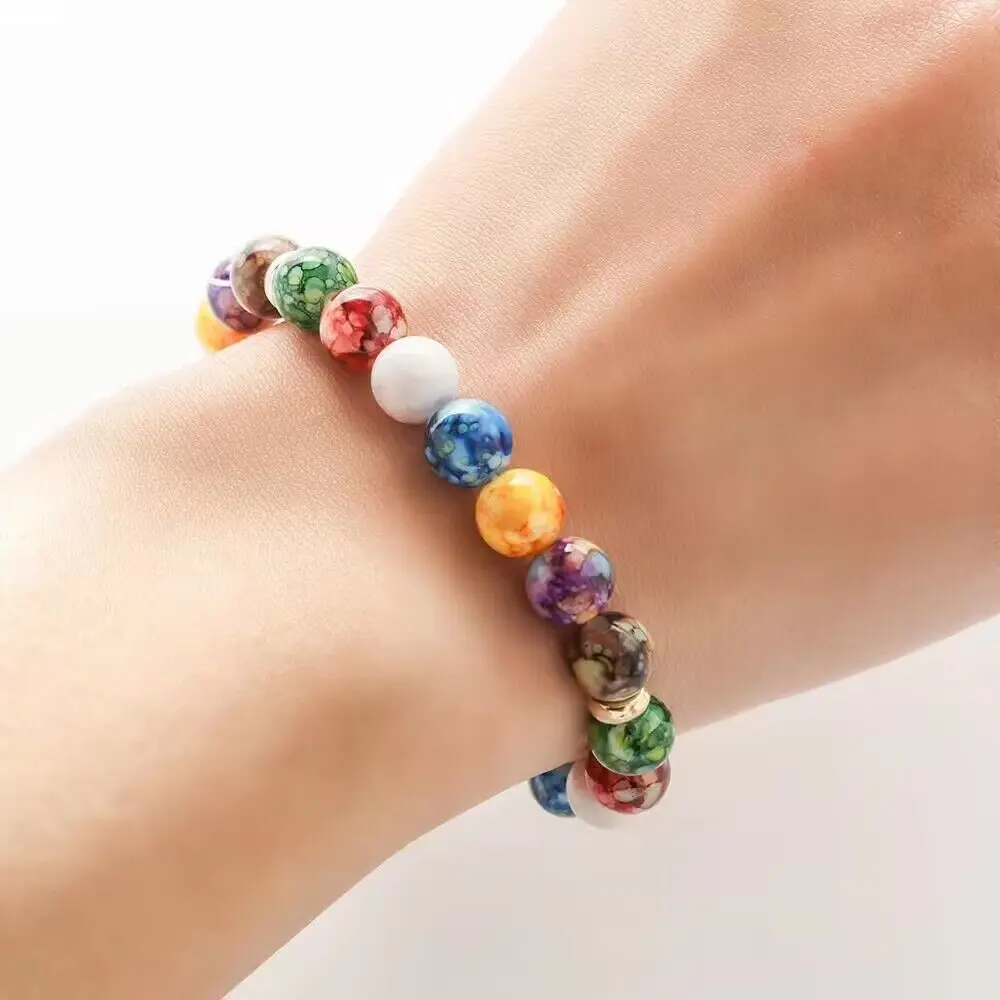 

Fashion Colorful Bead Bracelet Volcano Stone Bracelet Yoga Balance Buddha Bead Bracelet