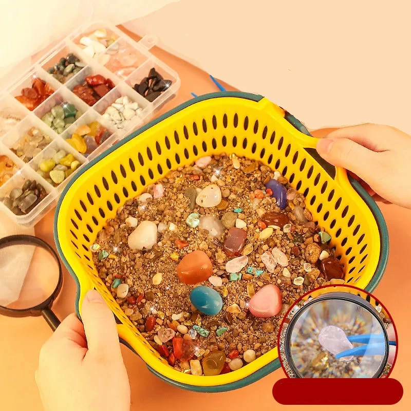 

Sand scouring toy children's ore digging gemstone archaeological digging treasure hunt fossil treasure girl blind box boy