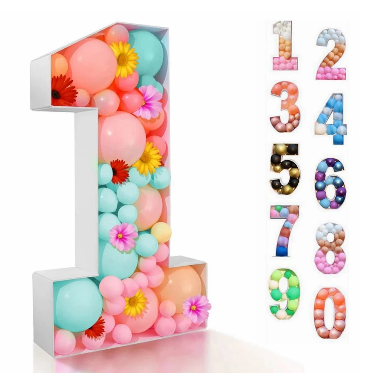 

73/93 см гигантская фигурка на день рождения, надувной шар, воздушный шар, украшение на день рождения, на Baby Shower, Свадебный шар с цифрами, рамка, коробка