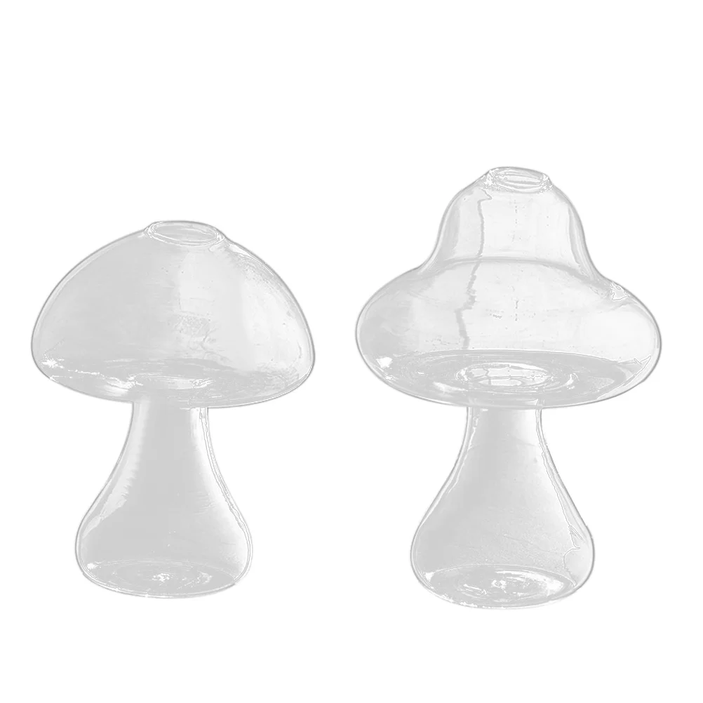 

Vase Glass Mushroomterrarium Flower Planter Air Container Holder Hydroponics Vasesdecor Shaped Bulb Globepot Small Arrangement