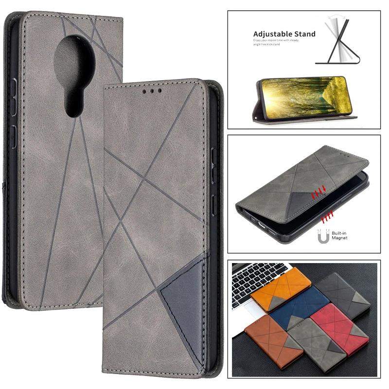 

For Nokia 3.4 Fundas Leather Phone Wallet Case For Nokia 3.4 Cases Flip Cover For Nokia3.4 TA-1288 1285 1283 Magnetic Case Couqe