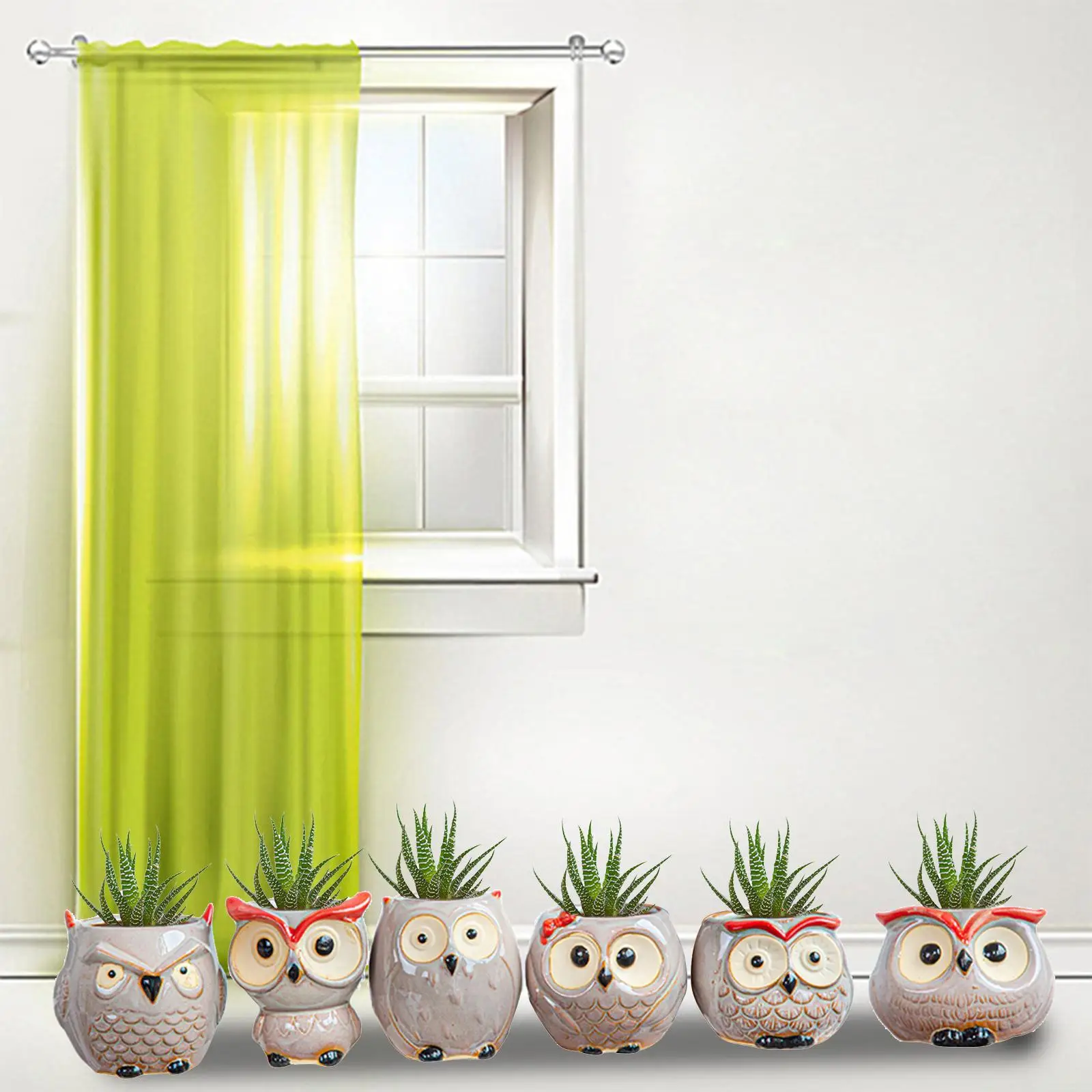 Сова бонсай суккуленты горшок для растений 3D Ваза фарфоровые цветочные горшки