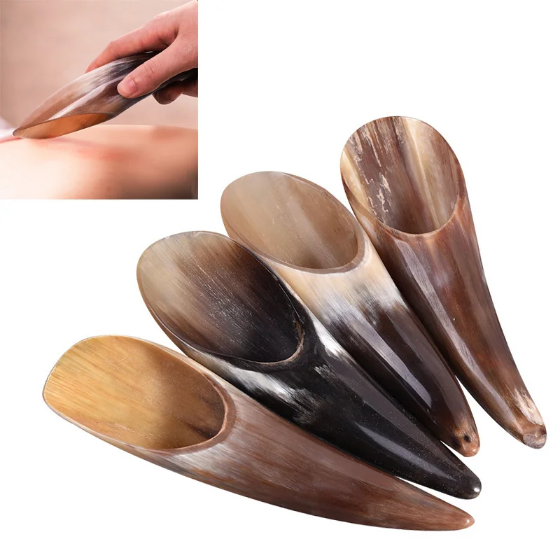 Новый массажер для спа-терапии натуральный буйвол инструмент массажа без