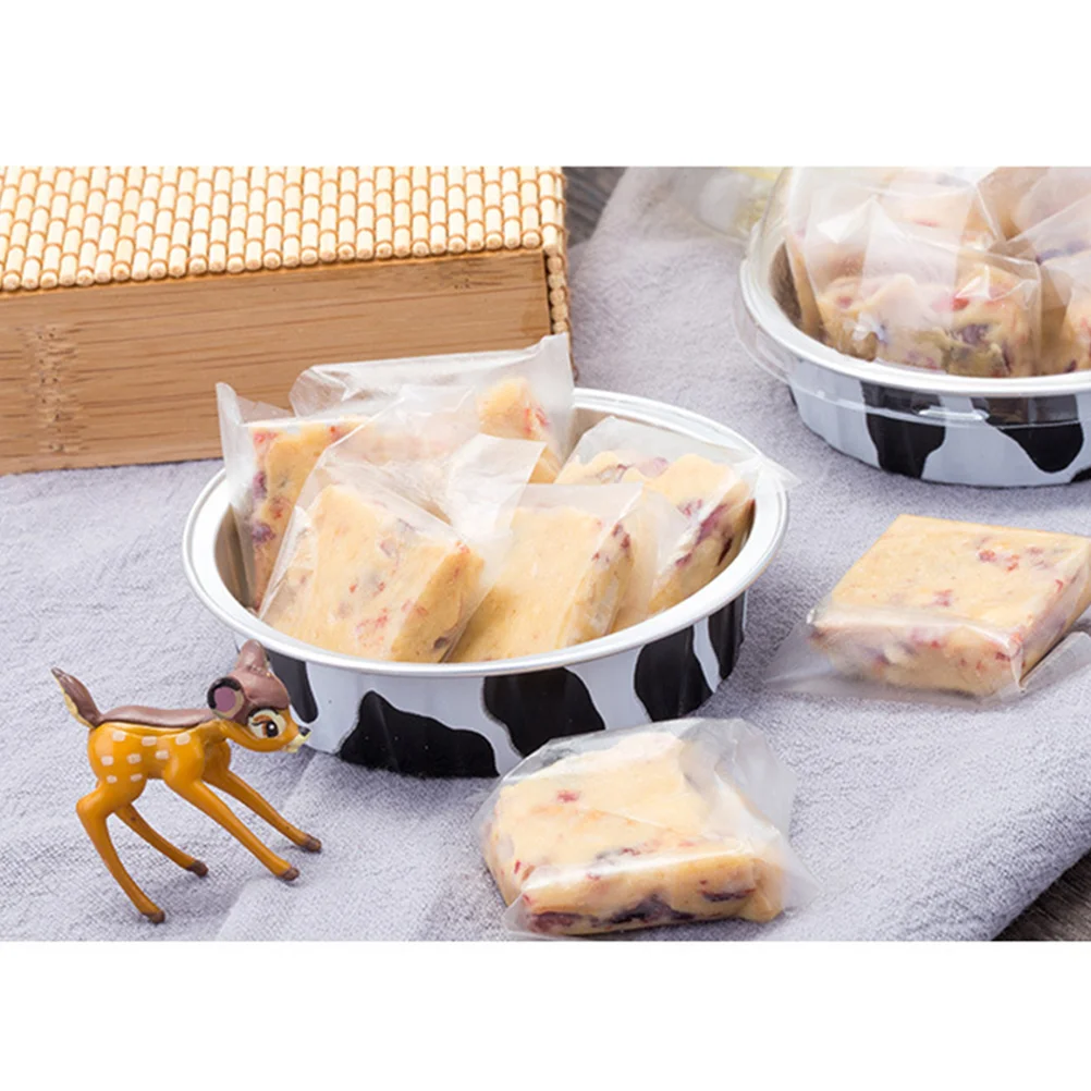 50 шт. 80 мл г круглая чашка для мусса торта из алюминиевой фольги с прозрачной