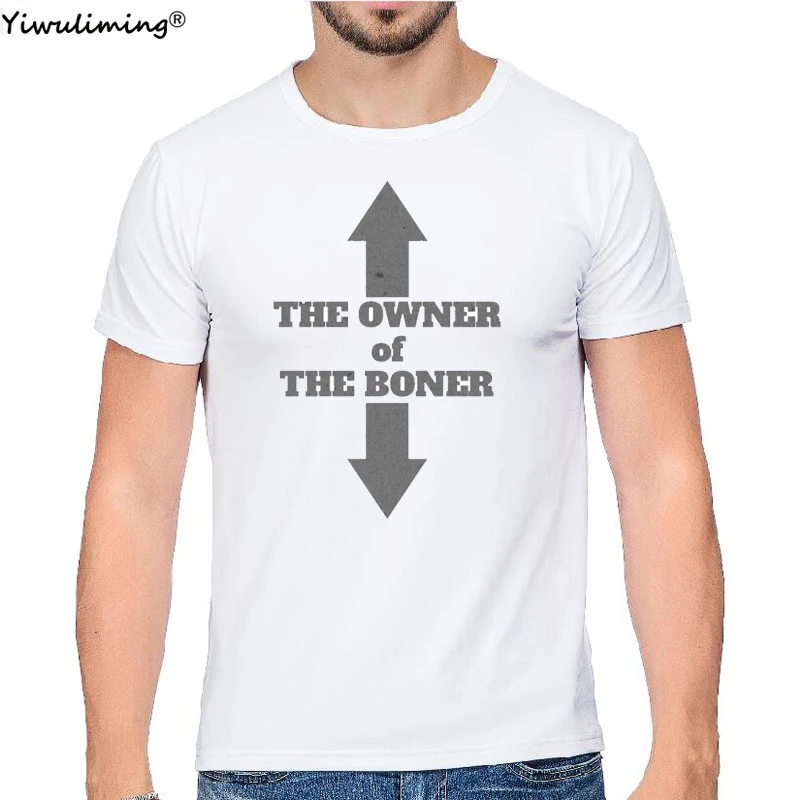 

The Owner Of The Boner T-Shirt Men Clothing Summer Casual Mens Tops Harajuku Male T Shirt Vintage Short Sleeve Tees
