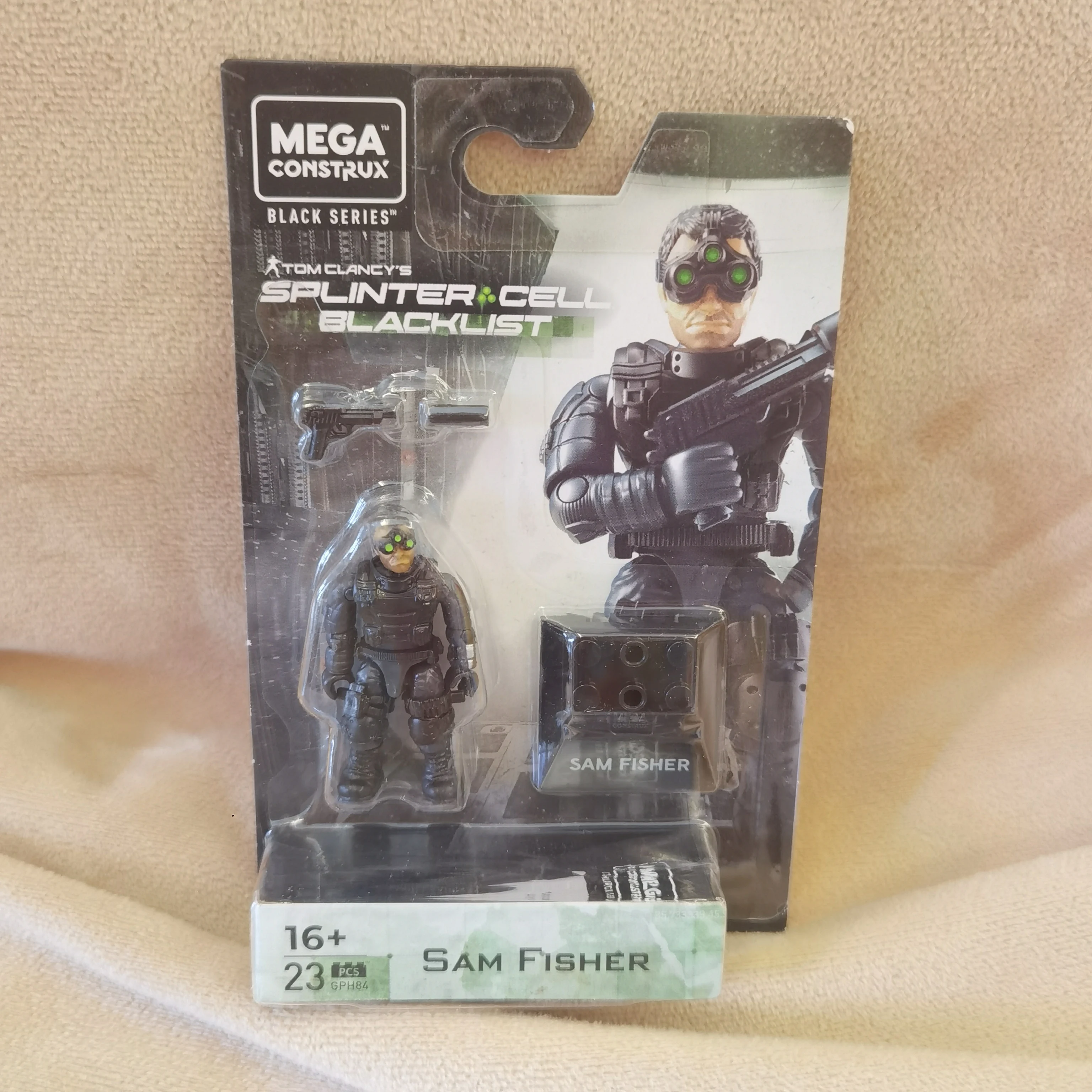 MEGA thermoux черная серия SAM FISHER SPLINTER клеточная фигурка