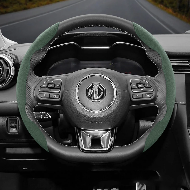 Для гаражей MG Morris замшевый чехол на руль с защелкой ZS Hector HS Marvel R T60 MGI 3 5 6 магнитные