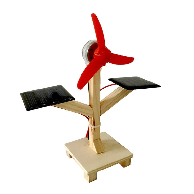

DIY Solar Fan Kits, Двойной Деревянный Солнечный вентилятор, DIY Наука, образование, набор моделей для детей, физические эксперименты, игрушки