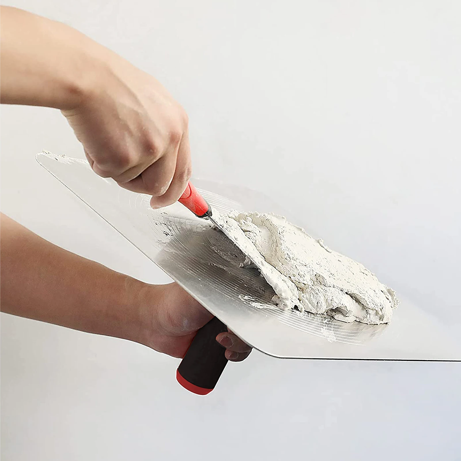 

Ash Pallets Hand Board Aluminum Alloy Mud Plate Household Supplies Tools With Handle Silver Strong And Durable 1pcs Clayboards