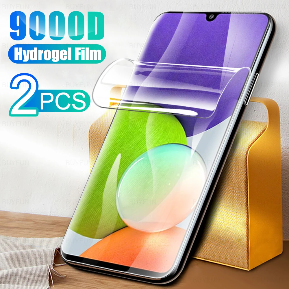 

2pcs 99D Hydrogel Films for Samsung Galaxy A22 4G 5G A21s A22s A23 A30s A31 A32 A33 A40 A41 A42 A20e Screen Protector Full Cover