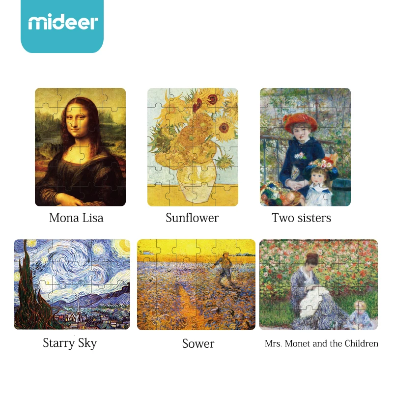 MiDeer Детские пазлы игры 24 шт. бумажный старый мастер Подсолнух детская