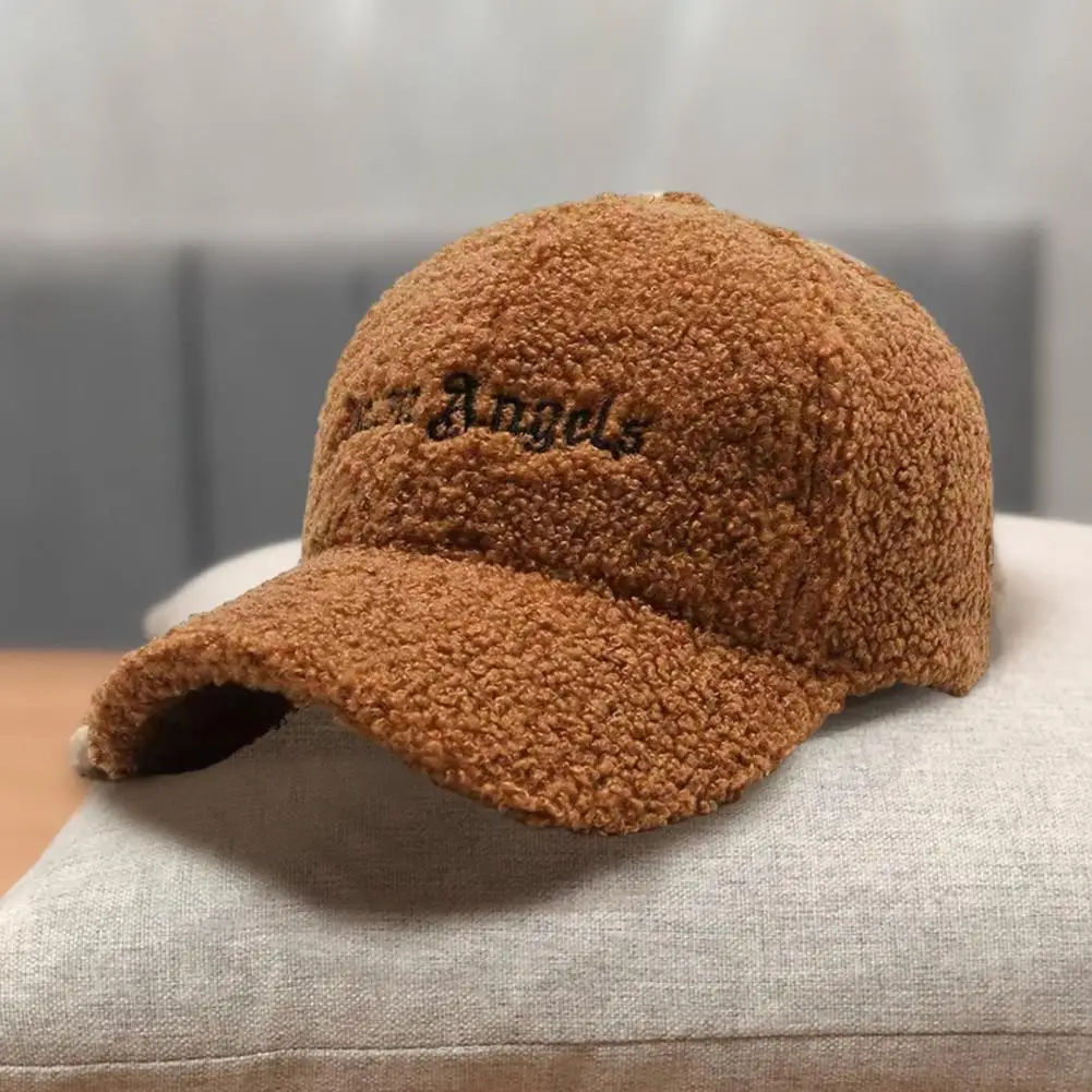 

Coldproof Korean Style Lady Winter Artificial Lamb Wool Hip Hop Hat for Travel