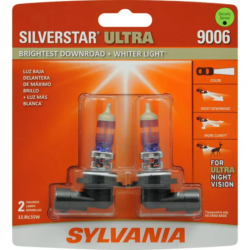 

SilverStar Ultra Halogen Headlight Bulb, Pack of 2.