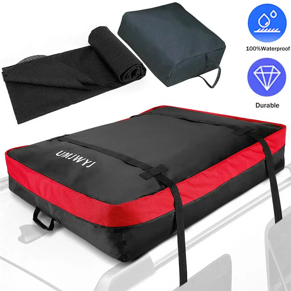 

Waterproof Car Roof Bag Cargo Carrier Dust-proof Rooftop Cargo Carrier With 2 Reinforced Straps Outdoor Travel Roof Top Bag