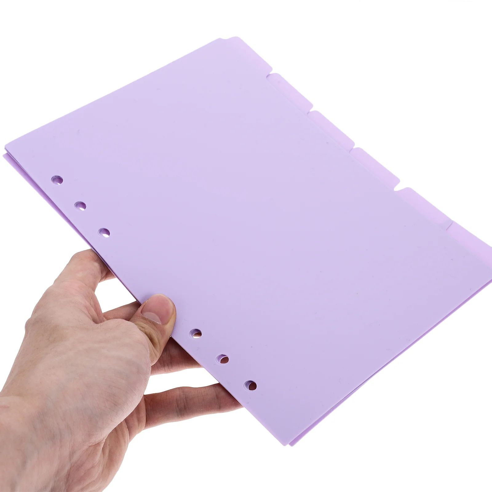 

6Pcs Binder Dividers with Tabs Office Paper Sheet Protectors 6-hole Page Dividers