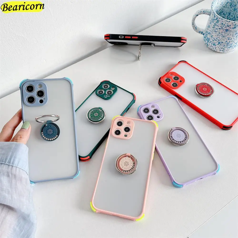 

Magnetic Ring Holder Phone Case For Xiaomi Poco F2 F3 M2 M3 X2 X3 NFC Redmi 10 10X 8A 9AT 9C 9T K20 K30 Pro Finger Bracket Cover