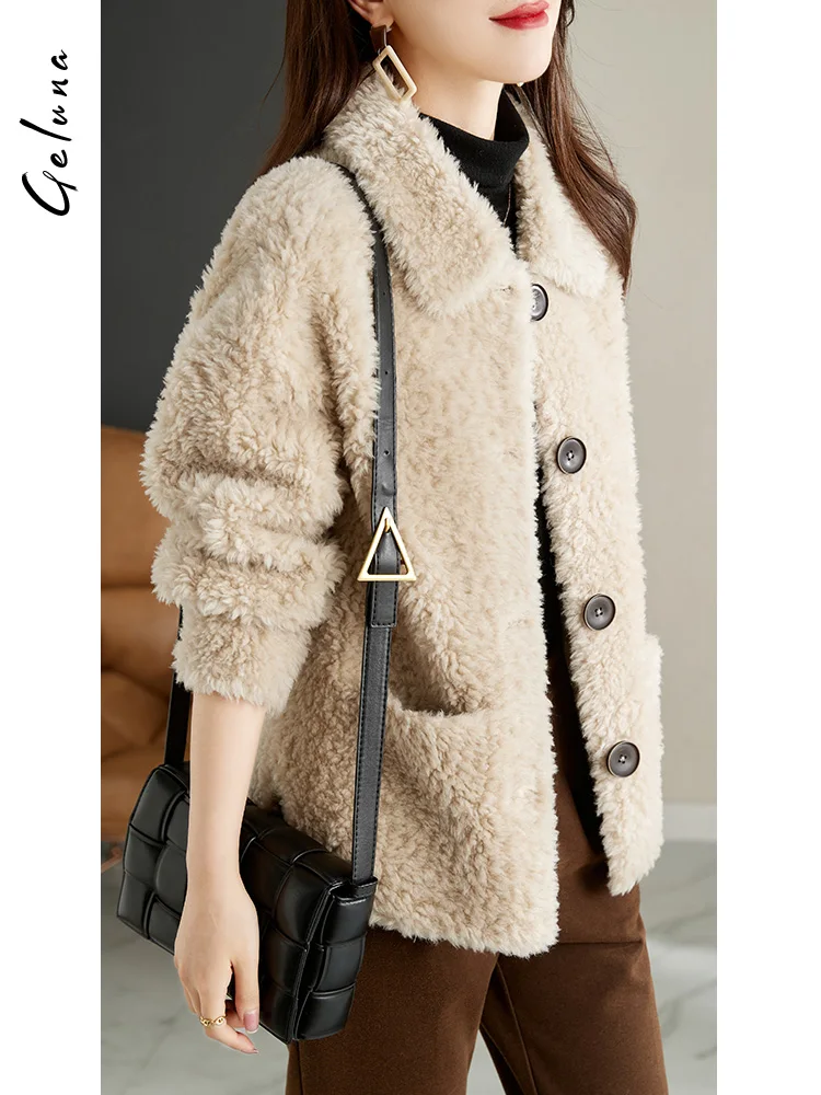 Новинка 2024 верхняя одежда для стрижки овец с частицами однотонное осенне-зимнее