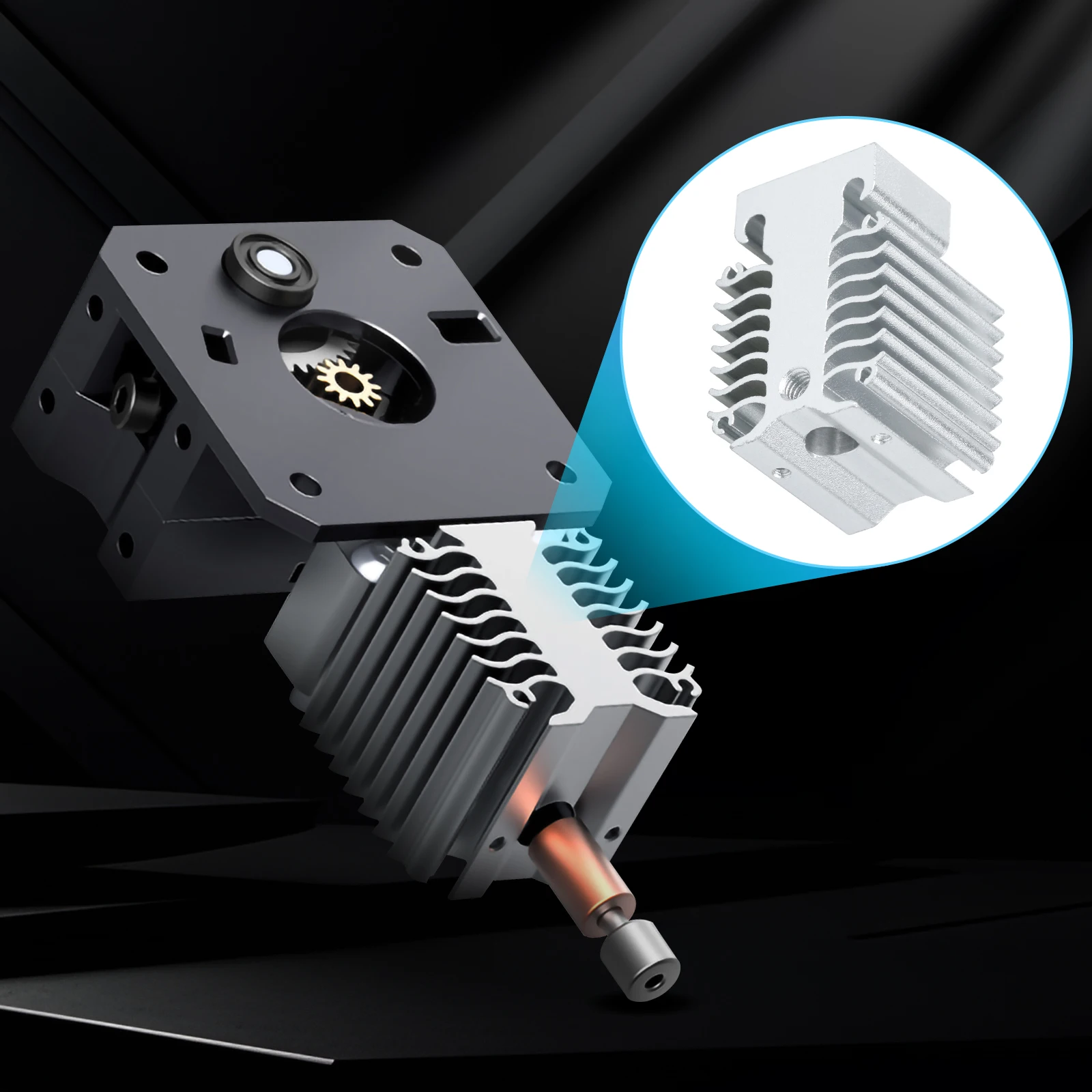 Контроллер Ender 3 V3 Ke Hotend Radiator do Creality Se Wentylator Akcesoria Aktualizacja części drukarki 3D Chłodzenie