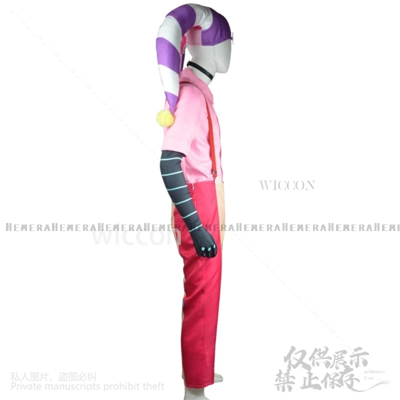 Аниме мультфильм Helluvaa косплей Fizzarolli костюм униформа комбинезоны шляпа спальные
