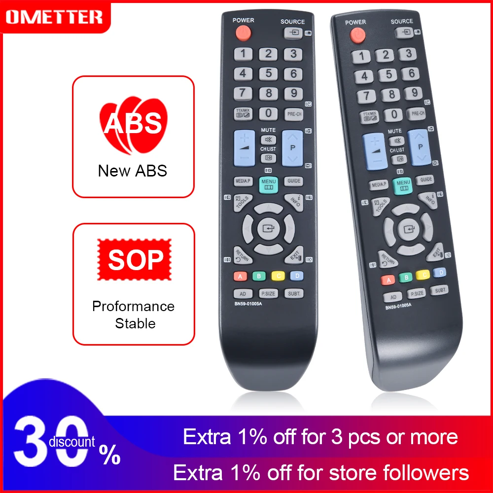 

Accoona Brand New Remote Control BN59-01005A Suitable for Samsung LCD LED TV LE22C350 BN59-01006A LE26C350 LE32C355 LE19C355