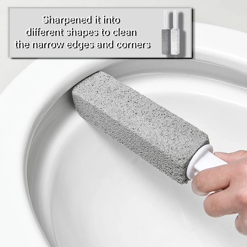 

Pumice Toilet Brush Bathroom Wc Toilet Cleaning Brush Stick Ceramic Tile Sink Bathtub Remove Scale And Dirt Cleaning Tool