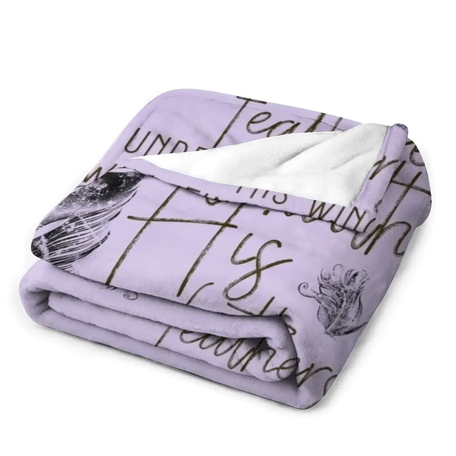 Псалом 91:4 Библейское Писание Перо Дизайн Плед Идеи подарков на День Святого