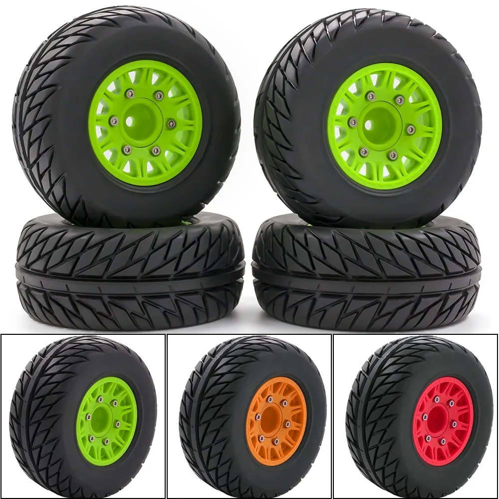 

For 1:8 1:10 Trax Slash Vika Huanqi 727 110mm Tire Rc Car Model Short Card General Road Tire Upgrade Tire Adapter 12mm/14mm/17mm