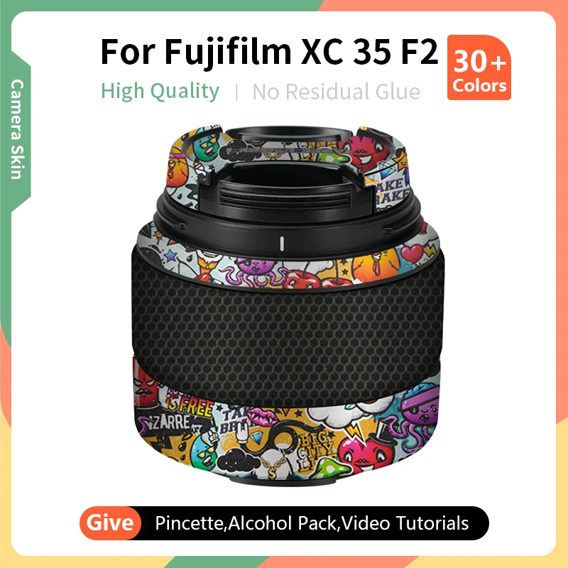 

Чехол для объектива камеры Fujifilm XC 35 F2 Обложка xc35 f2 Обложка для объектива камеры Защитная Наклейка против царапин
